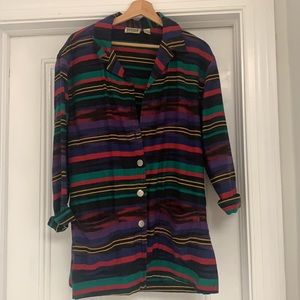 Vintage multicolor Chico’s lightweight jacket